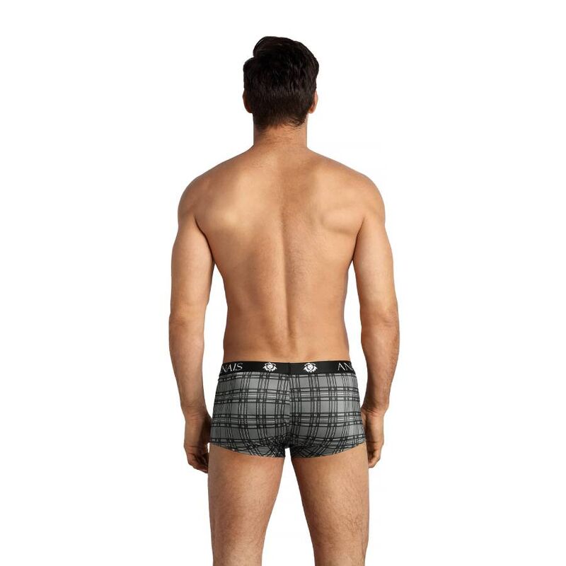 ANAIS MEN Balance Boxer S i svart, grått och vitt rutmönster