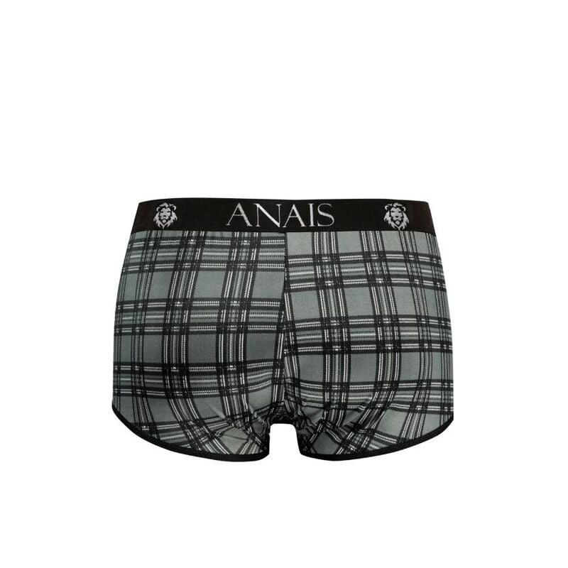 ANAIS MEN Balance Boxer S i svart, grått och vitt rutmönster