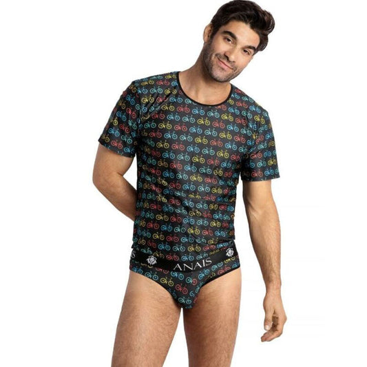 ANAIS MEN Benito T-shirt L i svart