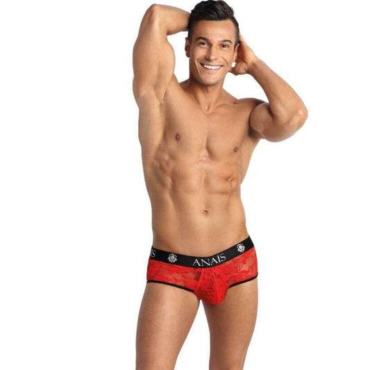 ANAIS MEN Brave Jock Bikini XL i röd spets