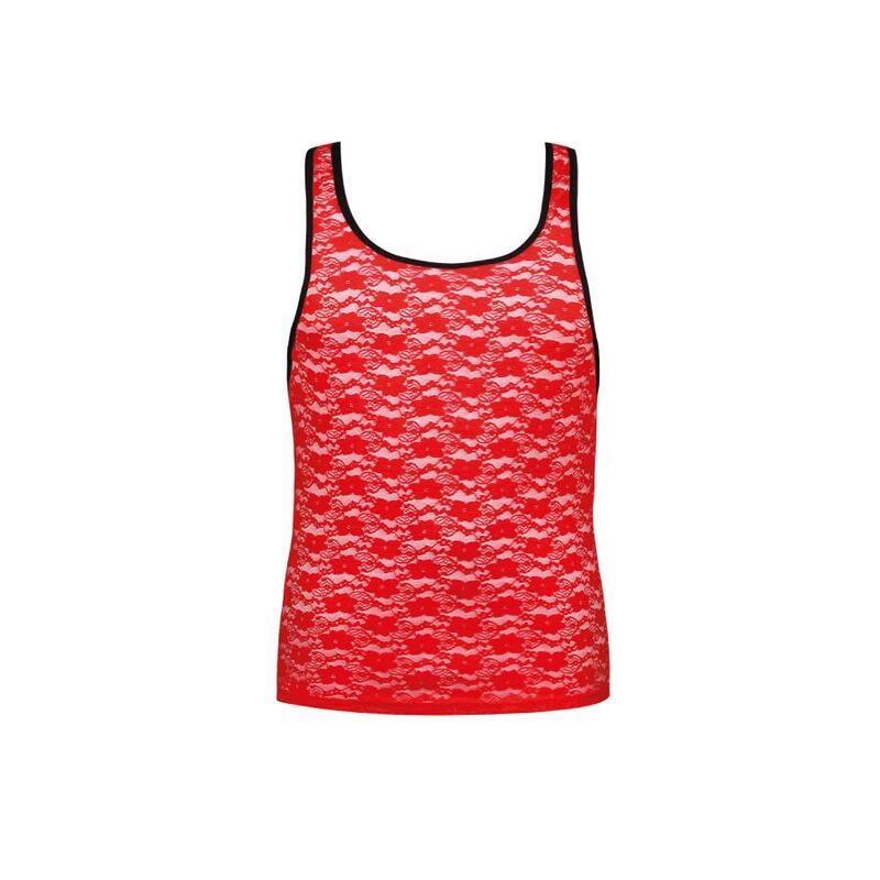 ANAIS MEN - BRAVE TOP XL i röd spets