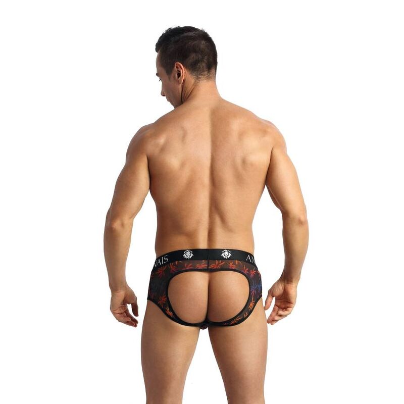 ANAIS MEN CHILL JOCK BIKINI XL i svart tulle med färgglad design