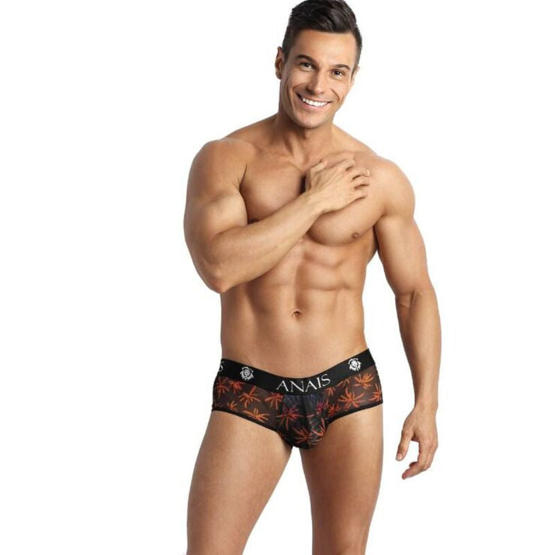 ANAIS MEN CHILL JOCK BIKINI XL i svart tulle med färgglad design