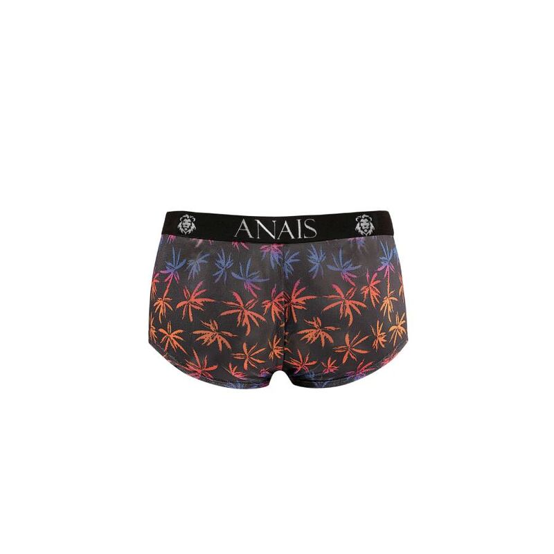 ANAIS MEN Chill Boxer S i svart tulle med färgglada tryck