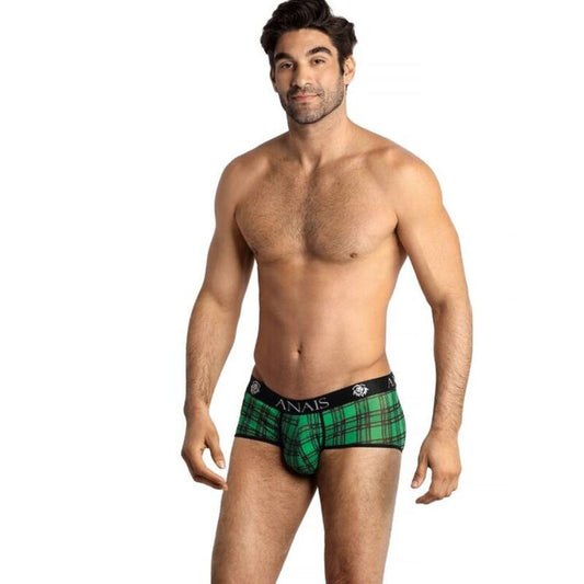 ANAIS MEN MAGIC BRIEF L i grön och svart rutigt mönster