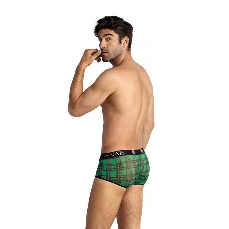 ANAIS MEN MAGIC BRIEF L i grön och svart rutigt mönster