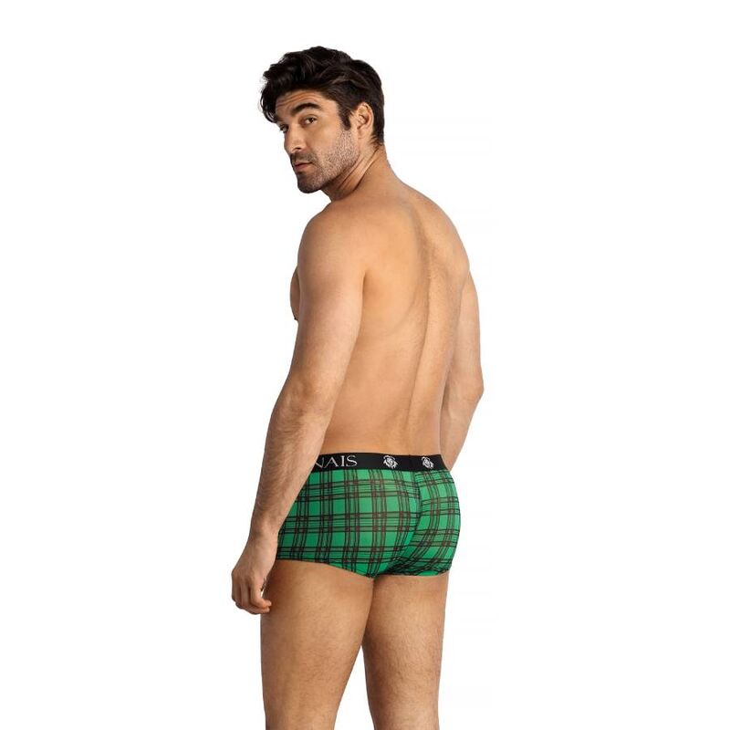 ANAIS MEN MAGIC BOXER S i grön och svart rutigt mönster