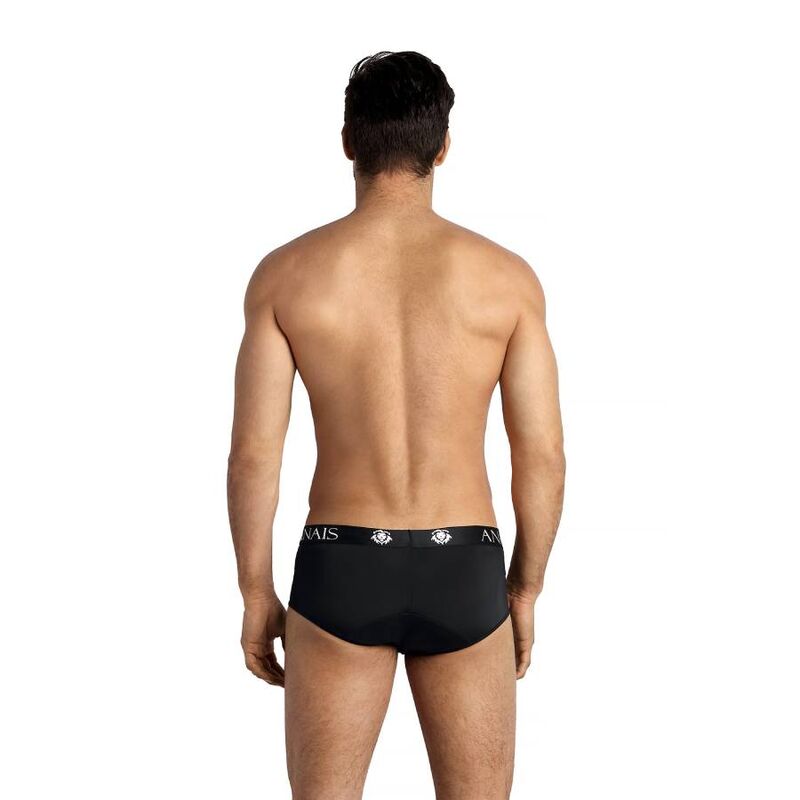ANAIS MEN Petrol Brief XL i svart mikrofiber