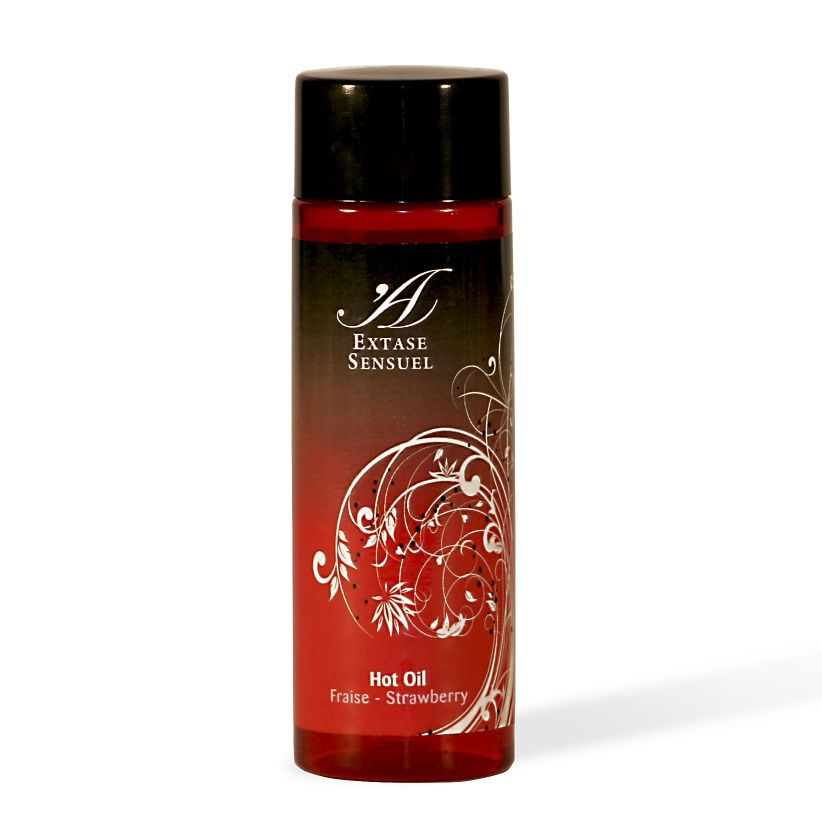 Extase Sensual jordgubbsheat stimulerande olja 100 ml