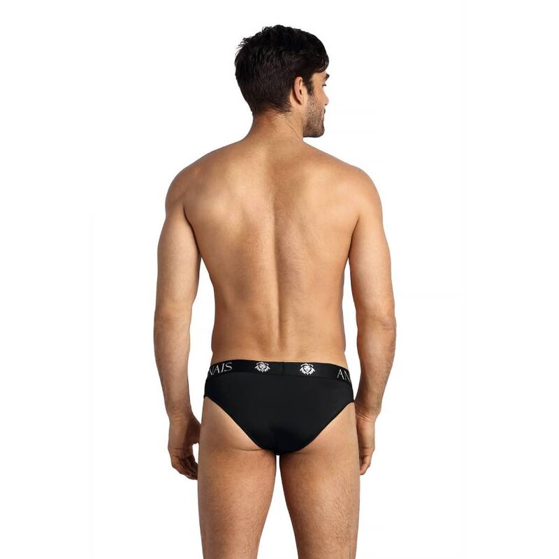 ANAIS MEN Petrol Slip L i svart mikrofiber