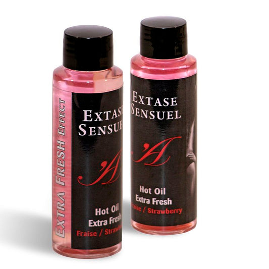 EXTASE SENSUAL massageolja med jordgubbe 100 ml