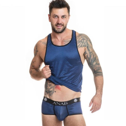 ANAIS MEN - NAVAL TOP S, ärmlös topp i marinblått
