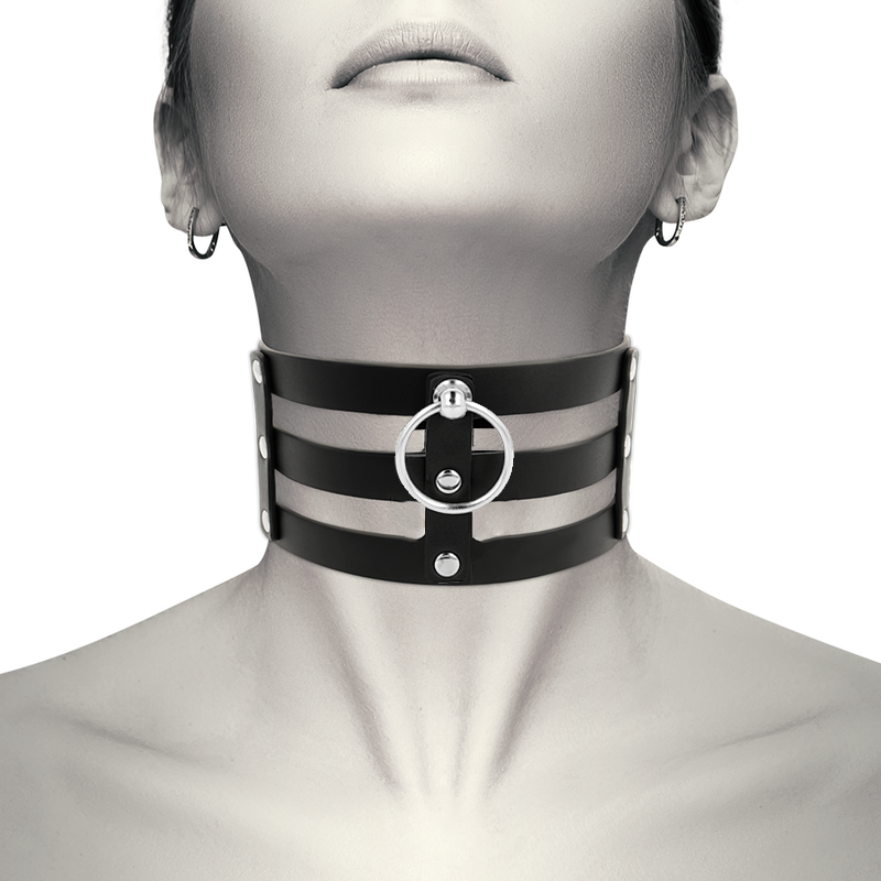COQUETTE CHIC DESIRE - FETISH STYLE VEGANSK LÄDER CHOKER
