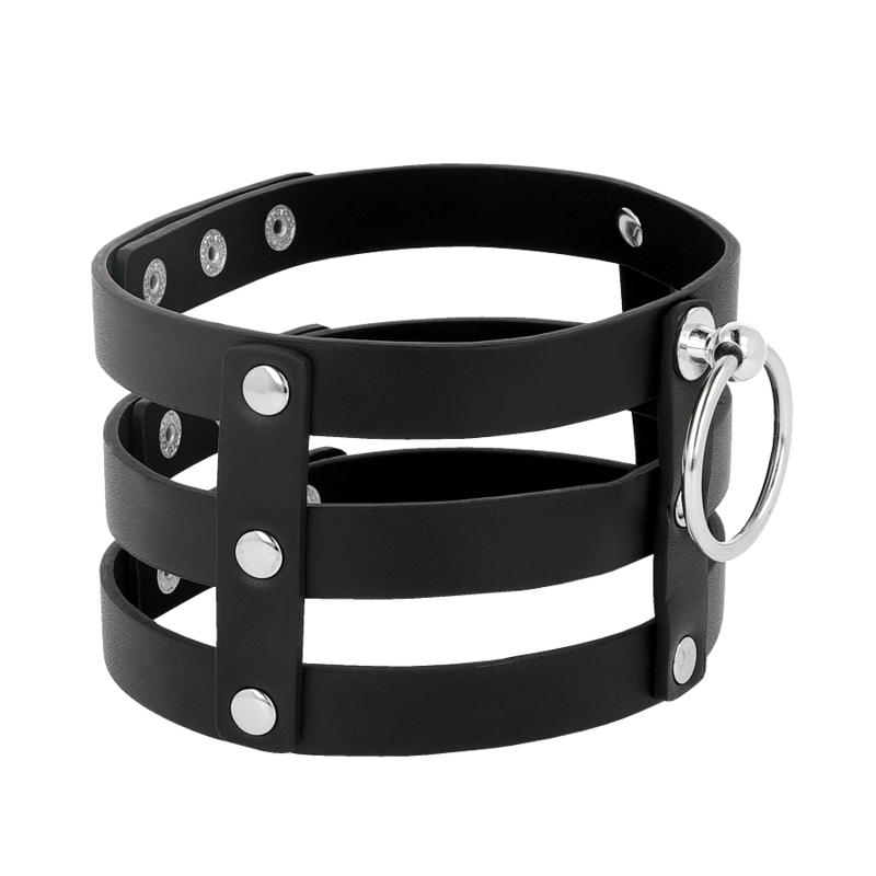 COQUETTE CHIC DESIRE - FETISH STYLE VEGANSK LÄDER CHOKER