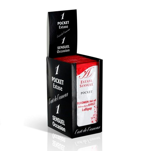 EXTASE SENSUAL massageolja med feromoner Lollipop 10 ml