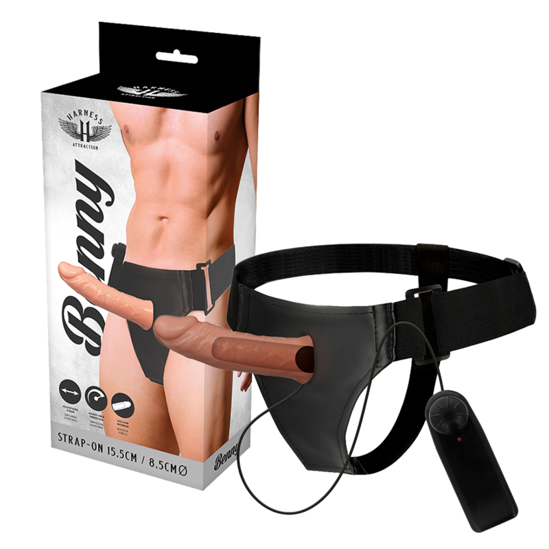 RNES HOLLOW BENNY med vibrator, 15 cm lång