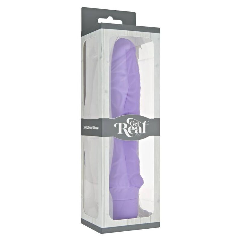 GET REAL stor lila vibrator i silikon
