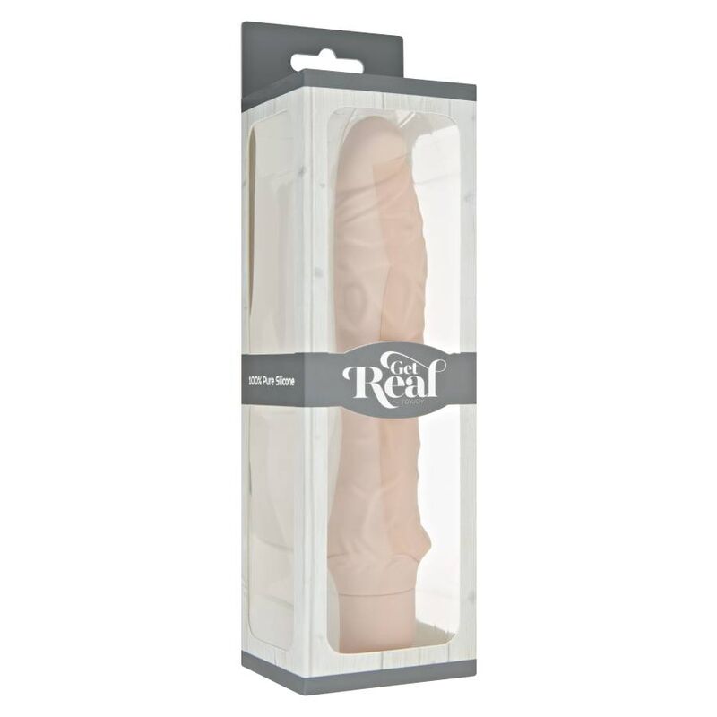 GET REAL Classic Large Natural Vibrator i silikon
