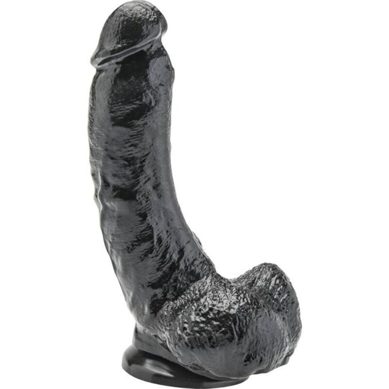 Get Real dildo 20,5 cm med bollar i svart