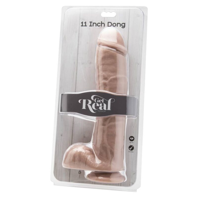 GET REAL - DILDO 28 CM MED BOLLAR HUD