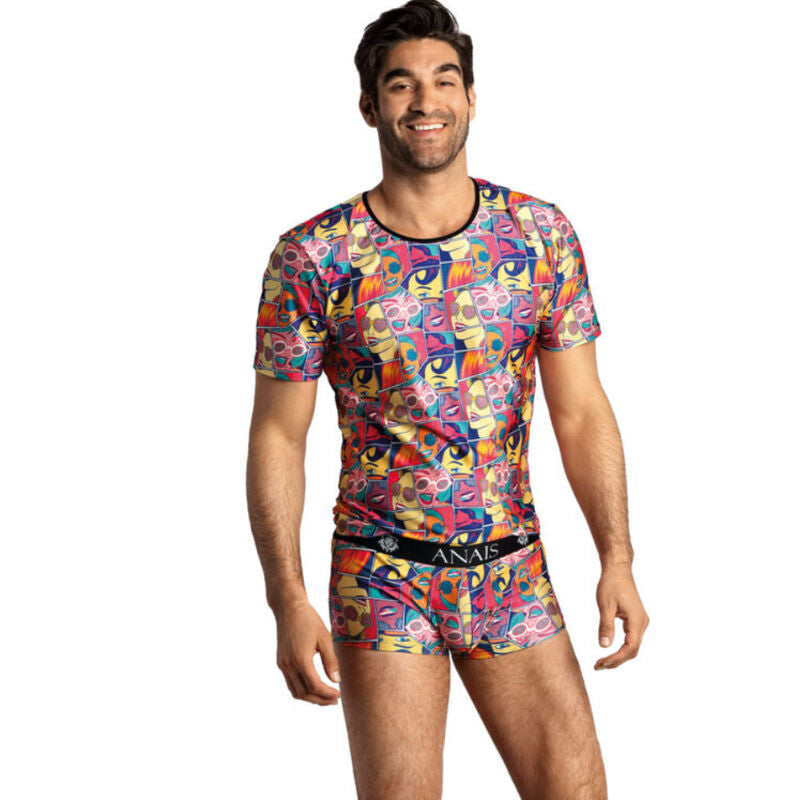 ANAIS MEN - COMICS T-SHIRT M i mjuk modal