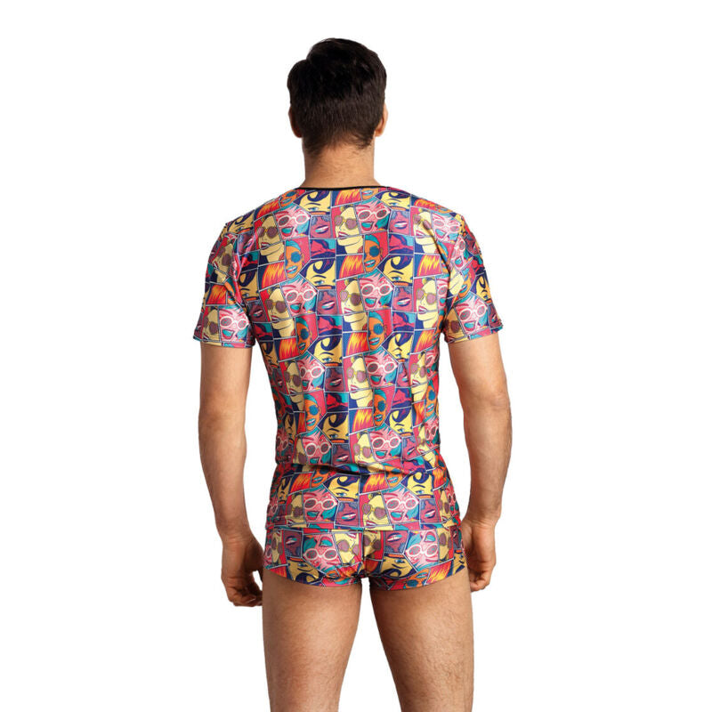 ANAIS MEN - COMICS T-SHIRT M i mjuk modal