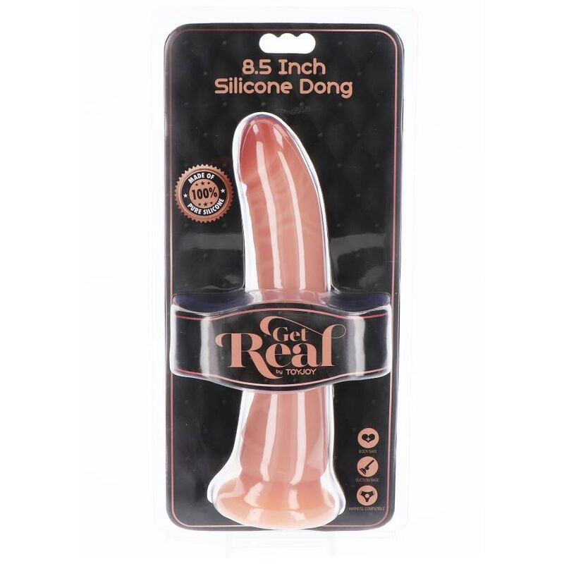 GET REAL - SILIKON DONG 21 CM HUDFÄRGAD