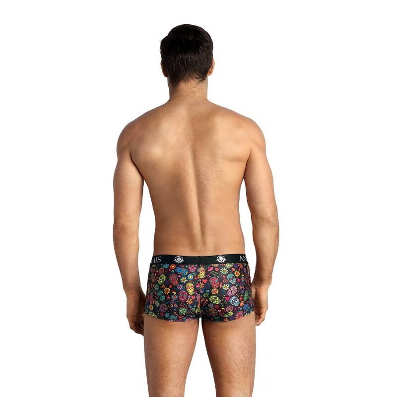 ANAIS MEN Mexico Boxer S med blommor och döskallar