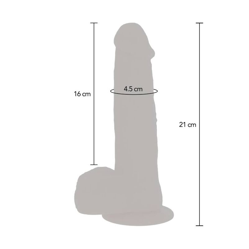 Dildo med roterande kulor och vibrationer från GET REAL