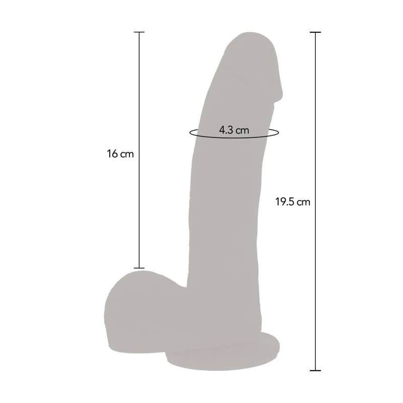 GET REAL magnetisk pulserande dildo i silikon
