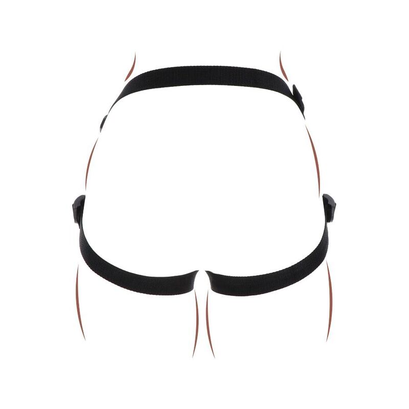 Get Real strap-on harness i svart