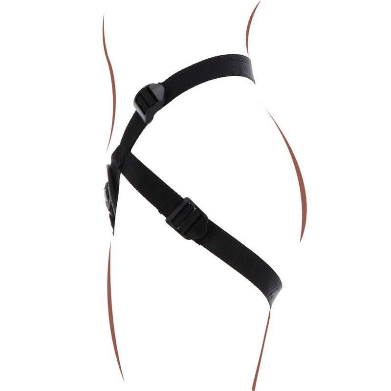 Get Real strap-on harness i svart