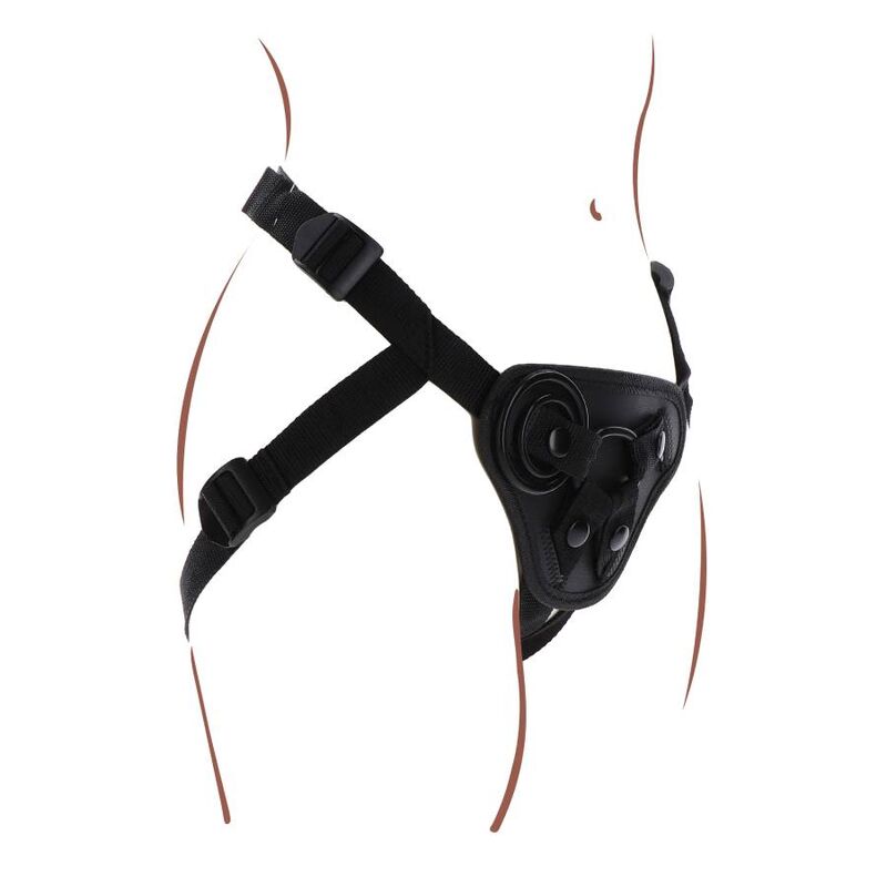 Get Real strap-on harness i svart
