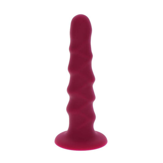 GET REAL Ribbade DONG 12 CM RÖD