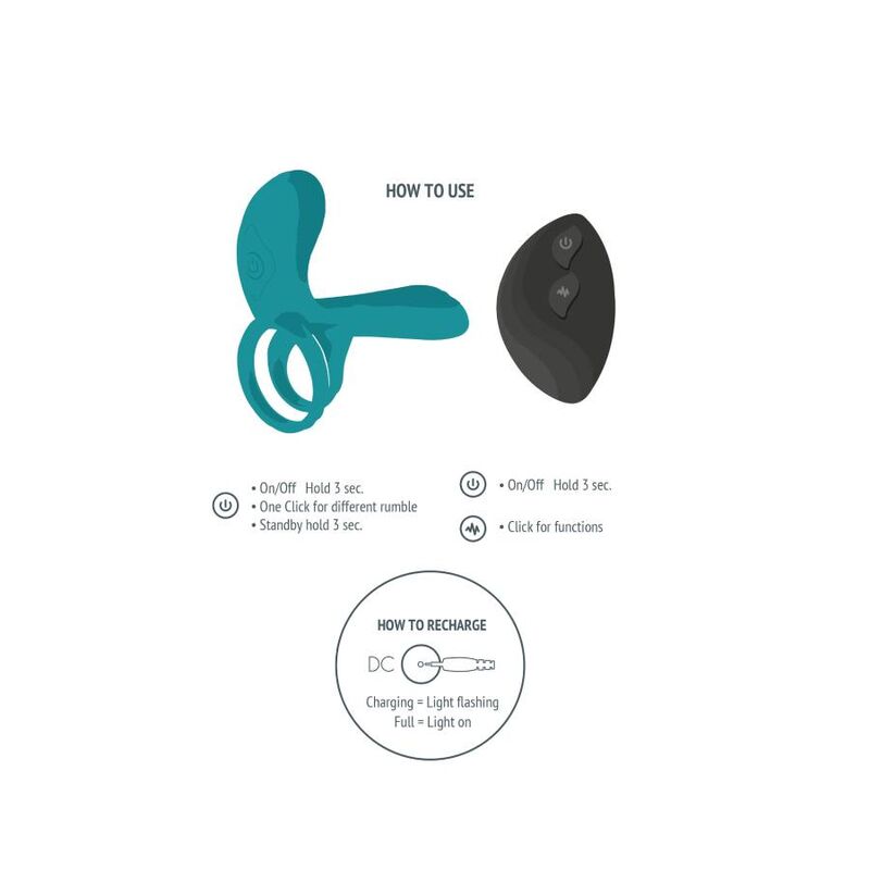 Grön vibratorring för par från Xocoon