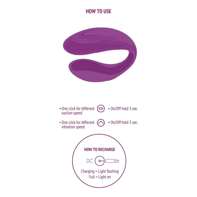 XOCOON Bound Love Couples Vibrator i lila
