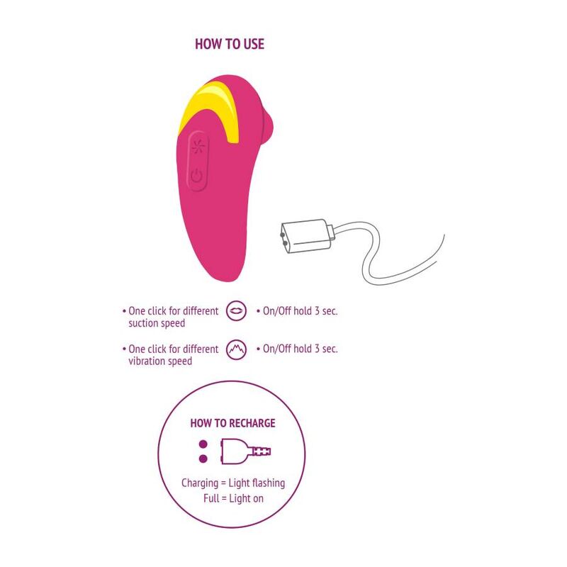 XOCOON Infinite Love Stimulator i färgen fuchsia