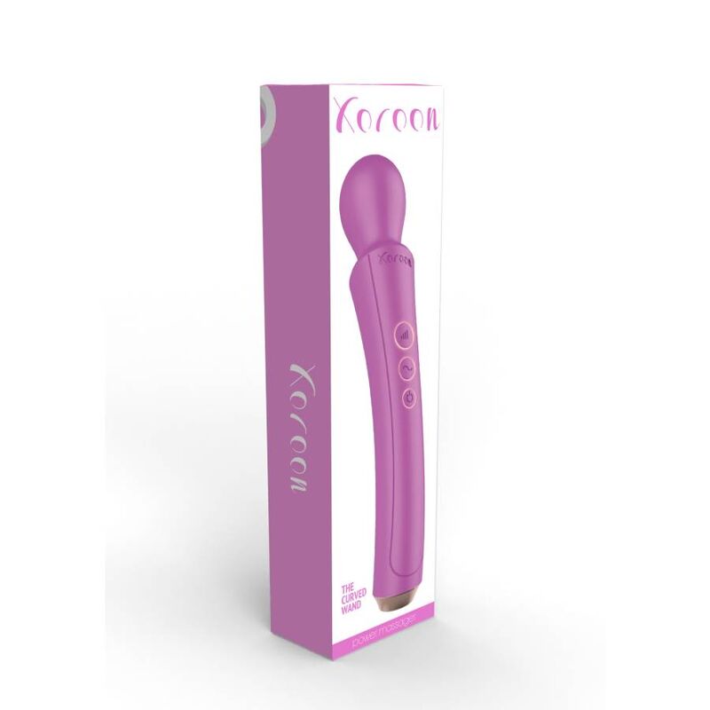 XOCOON böjd stavmassager i fuchsia