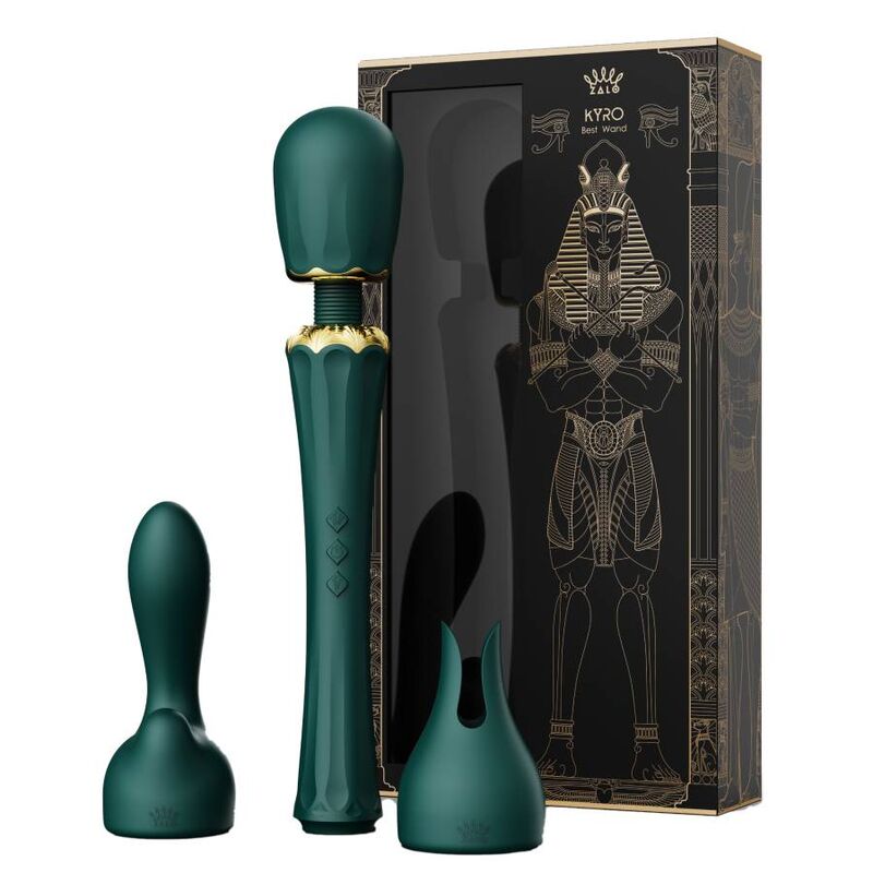 ZALO KYRO WAND GREEN massager med silikonfästen