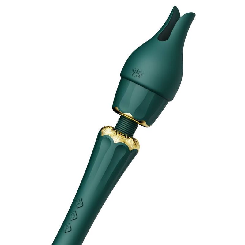 ZALO KYRO WAND GREEN massager med silikonfästen