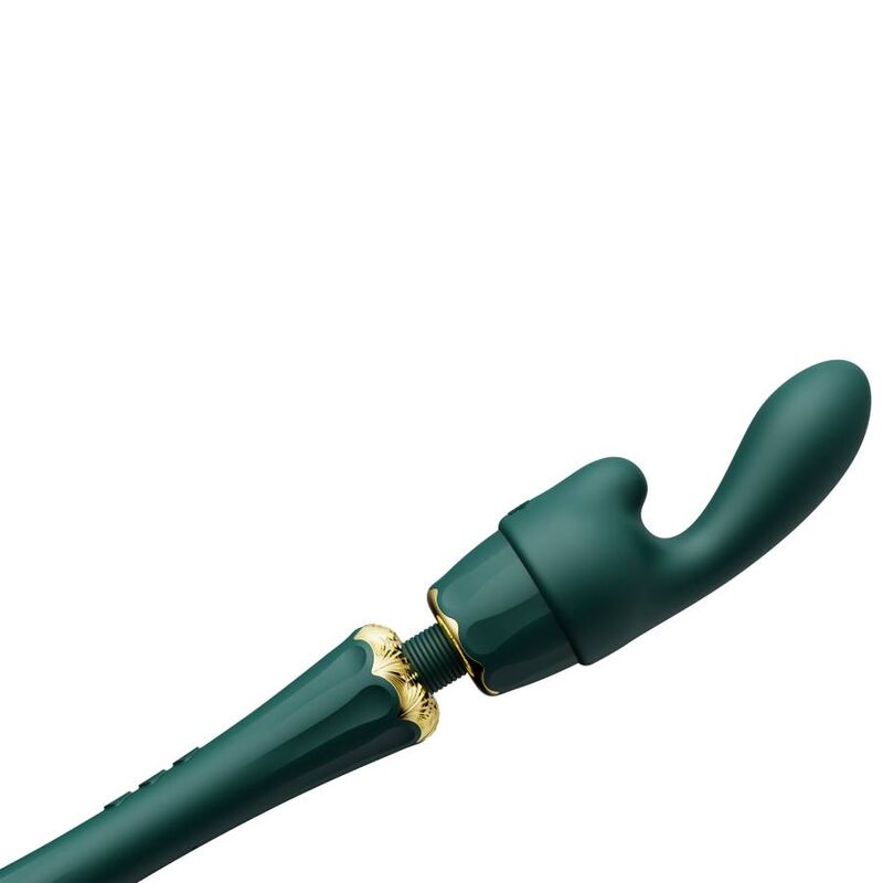 ZALO KYRO WAND GREEN massager med silikonfästen