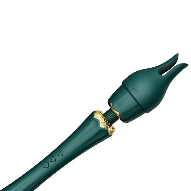 ZALO KYRO WAND GREEN massager med silikonfästen