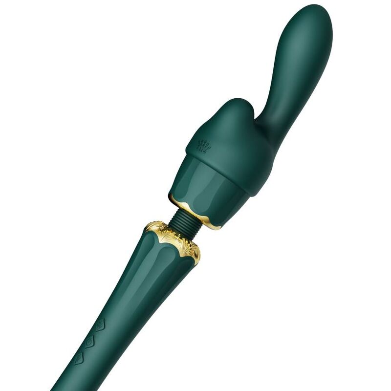 ZALO KYRO WAND GREEN massager med silikonfästen