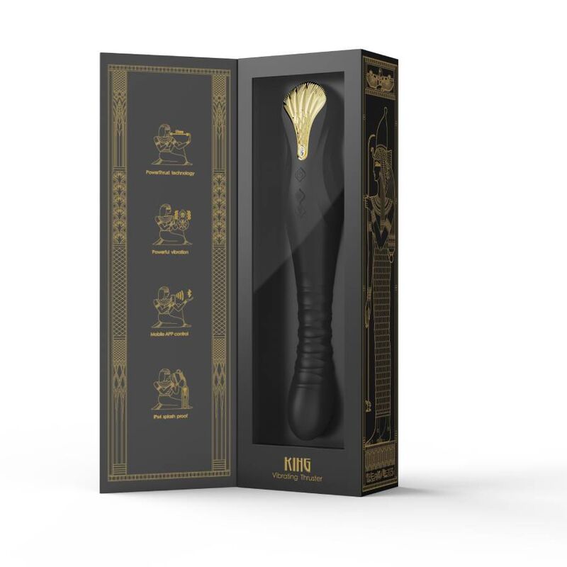 ZALO KING THRUSTER BLACK - kraftfull sexleksak