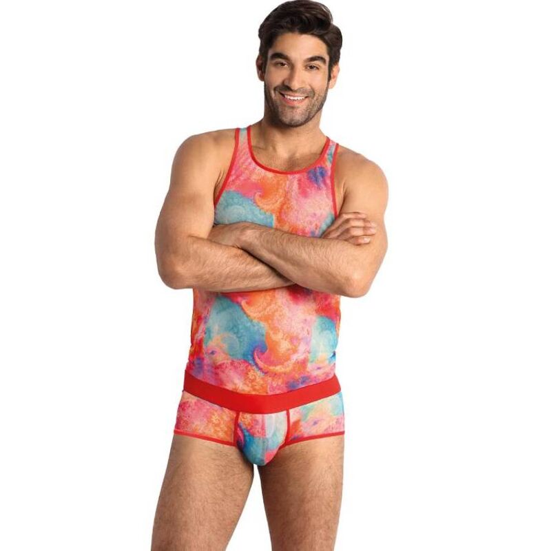 ANAIS MEN - FALCON TOP S, sexiga herrunderkläder med banantryck