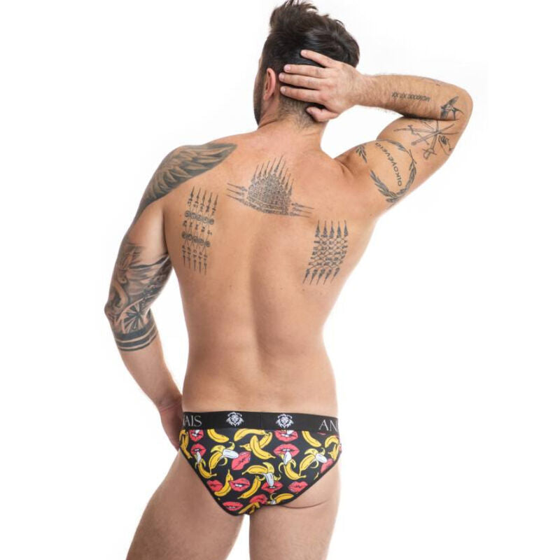 ANAIS MEN - BANANA SLIP S i mjukt lycra med banantryck