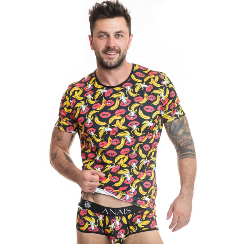 ANAIS MEN Banana T-Shirt S med banantryck