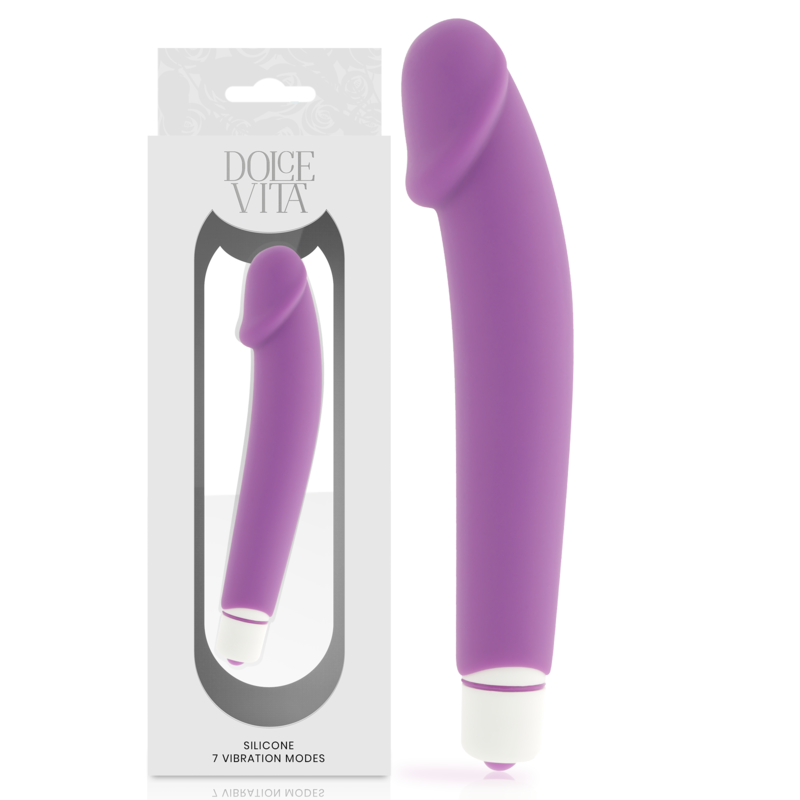 DOLCE VITA realistisk lila silikonvibrator