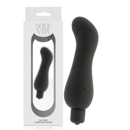 Dolce Vita G-spot vibrator i svart silikon