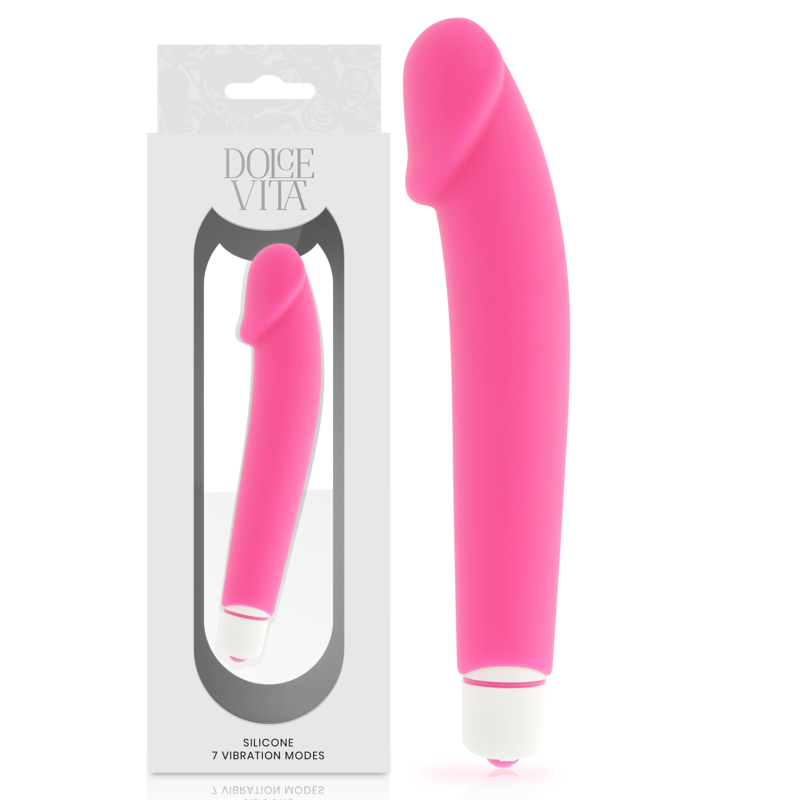DOLCE VITA realistisk rosa silikonvibrator